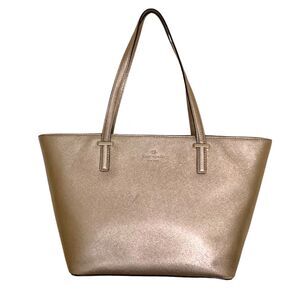 Kate Spade Cedar Street Harmony Gold Leather Tote Shoulder Bag